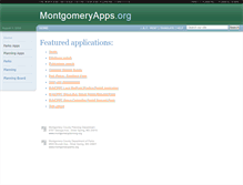 Tablet Screenshot of montgomeryapps.org